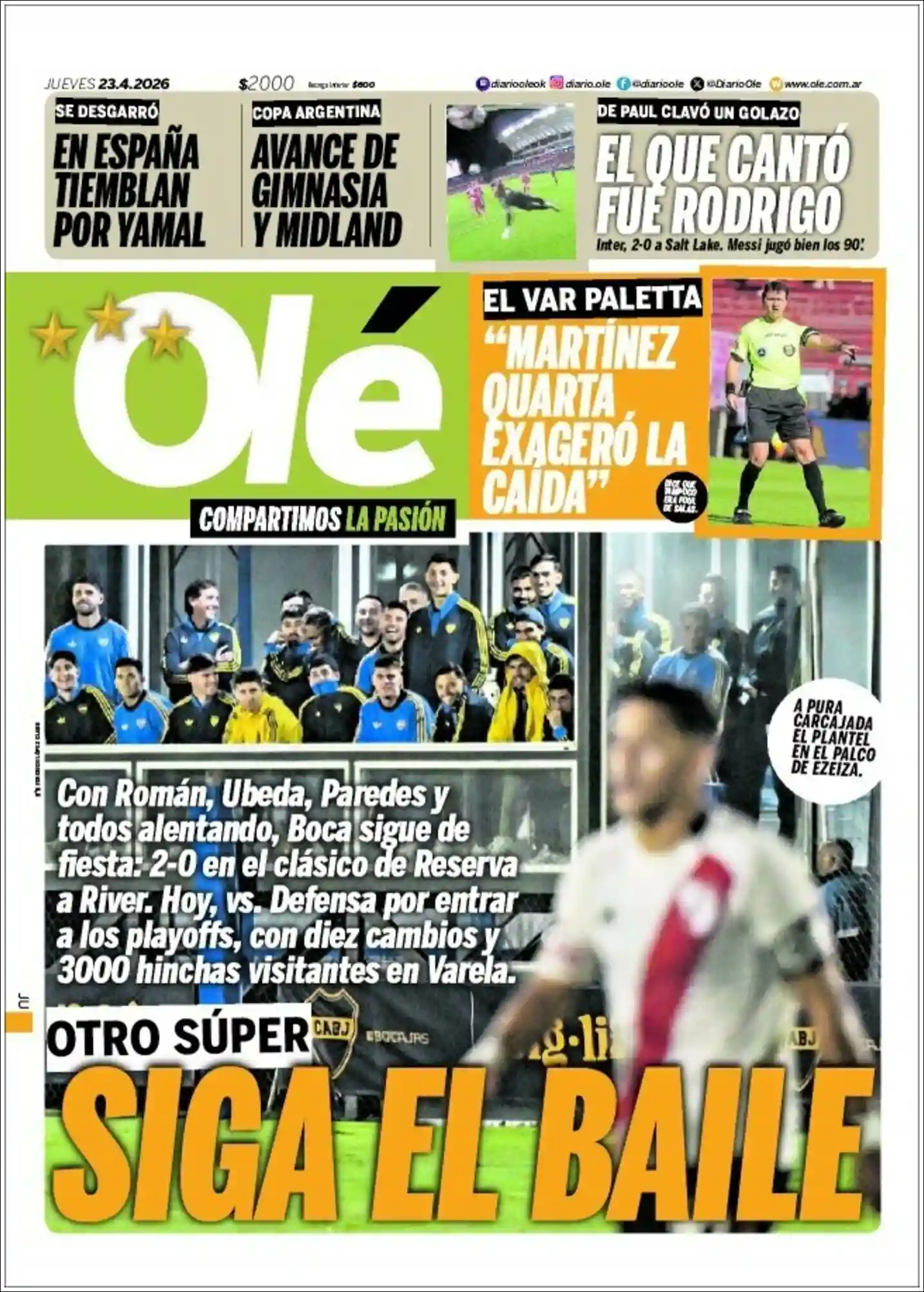 Evolucion Streaming | RADIO MUNICIPAL HUILLAPIMA - Tapa del diario Ole